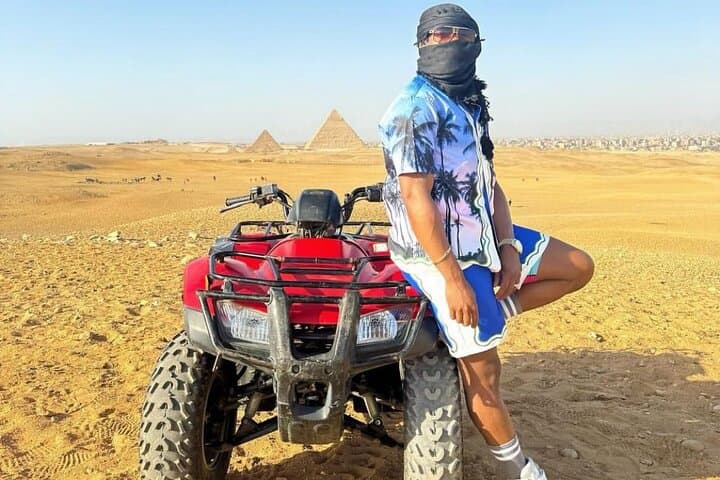 Giza Pyramids, Camel ride, Shopping with ATV Quad bike
