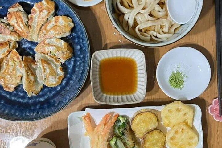 Learn to Make Home Style Tempura Udon and Gyoza