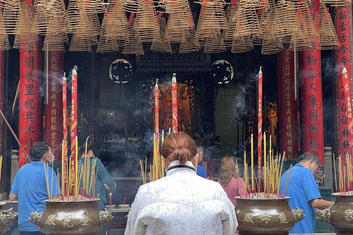 Inside Cholon Saigon Chinatown, Temples, Local Tasting by scooter