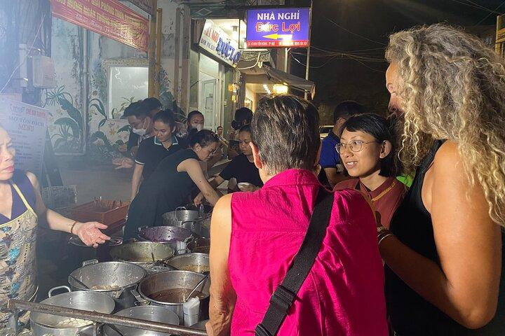 E biking Night Street Food Tour with Local Guide
