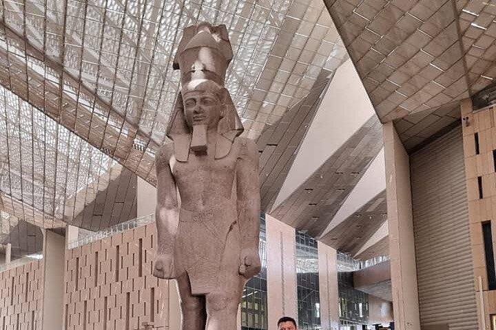 Grand Egyptian museum, Giza pyramids ,free Camel Riding