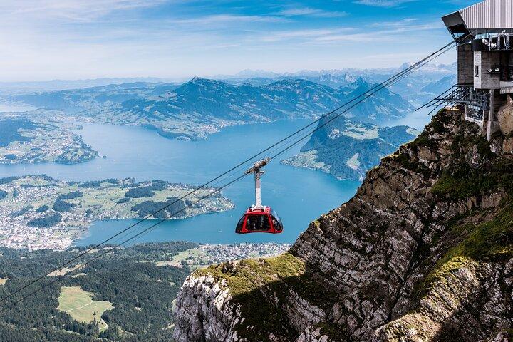 Zurich: Ride the Dragon to Mount Pilatus aboard a Skyglass Bus