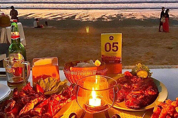 Bali Romantic Seafood Dinner in jimbaran Beach Include transport