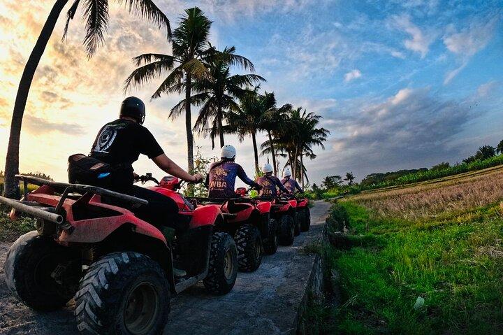 Bali ATV Ride Ubud Waterfall, Ricefield,River,Barong Cave, Lunch