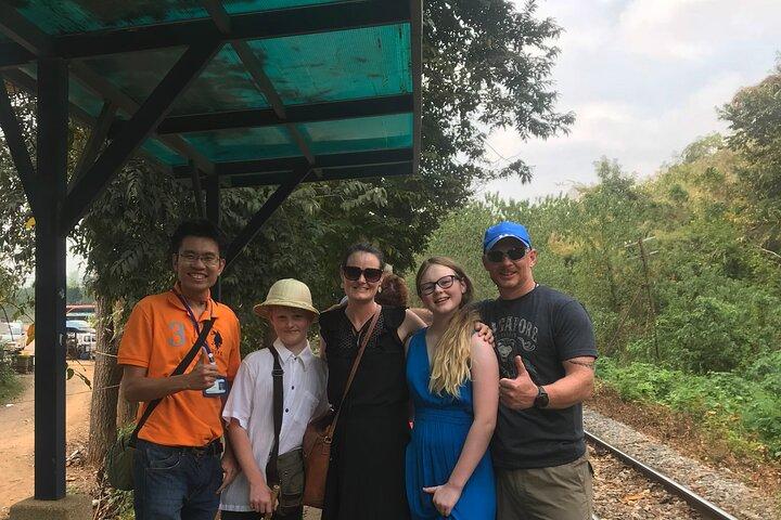 Floating and Railway Markets and Erawan Waterfall (Group Tour)