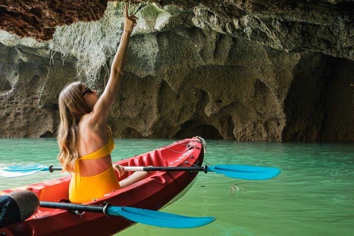 From Hanoi Luxury Catamaran Day Cruise Visit Lan Ha Bay Kayaking