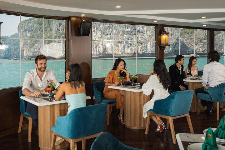From Hanoi Luxury Catamaran Day Cruise Visit Lan Ha Bay Kayaking