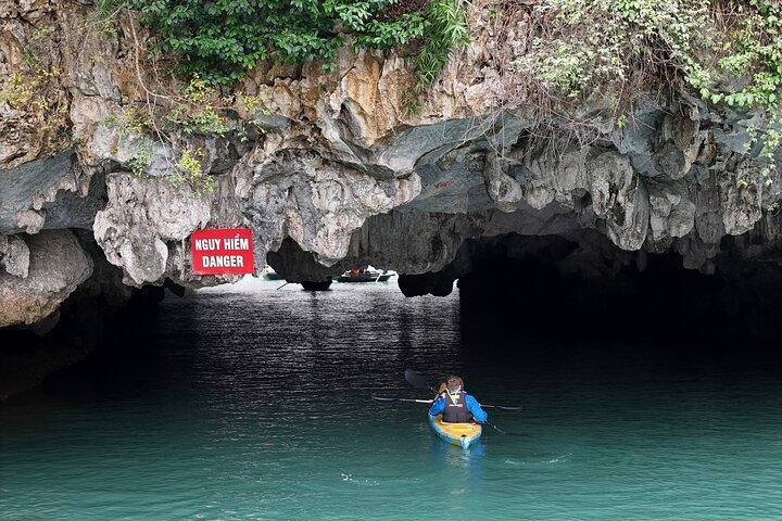 From Hanoi Luxury Catamaran Day Cruise Visit Lan Ha Bay Kayaking