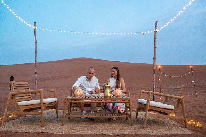 Private Dinner in the dunes in the Mleiha National Park
