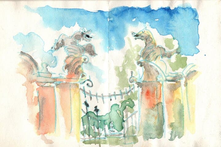 Sketching Private workshop in Rome Villa Borghese Park with Guido
