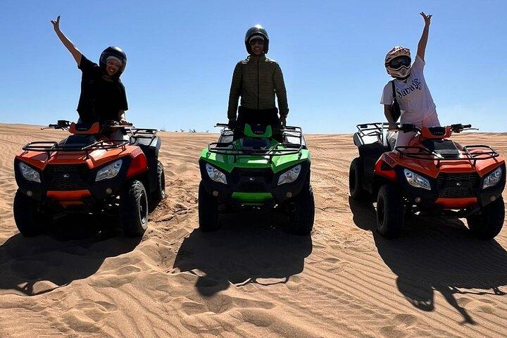 Agadir : Quad bike dunes, Desert and Beach Sandboarding & camel