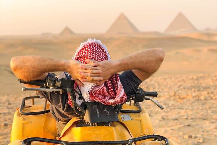 Quad Bike ATV Around Giza Pyramids Desert (Sunset Experience)