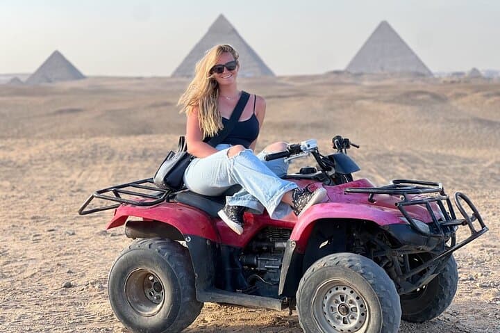 Quad Bike ATV Around Giza Pyramids Desert (Sunset Experience)