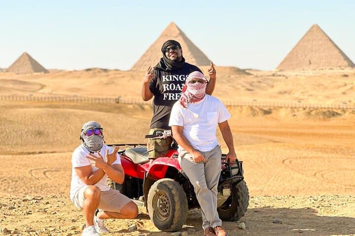 Quad Bike ATV Around Giza Pyramids Desert (Sunset Experience)
