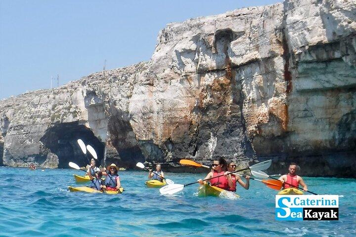 Leuca kayak tour + swimming + speleo-trek in cave