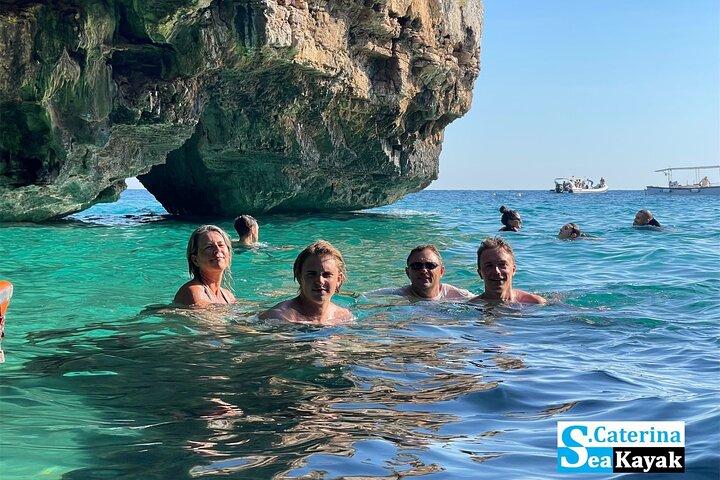 Leuca kayak tour + swimming + speleo-trek in cave