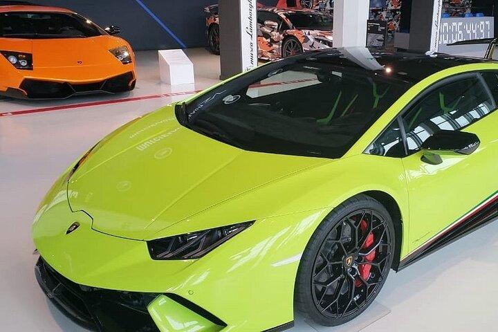 Bologna Modena with Lamborghini and Ferrari Museums entry tickets