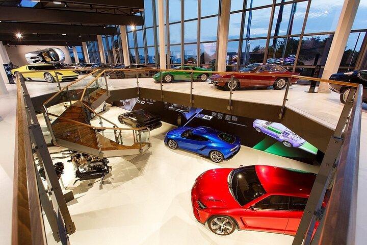 Bologna Modena with Lamborghini and Ferrari Museums entry tickets