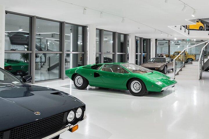 Bologna Modena with Lamborghini and Ferrari Museums entry tickets