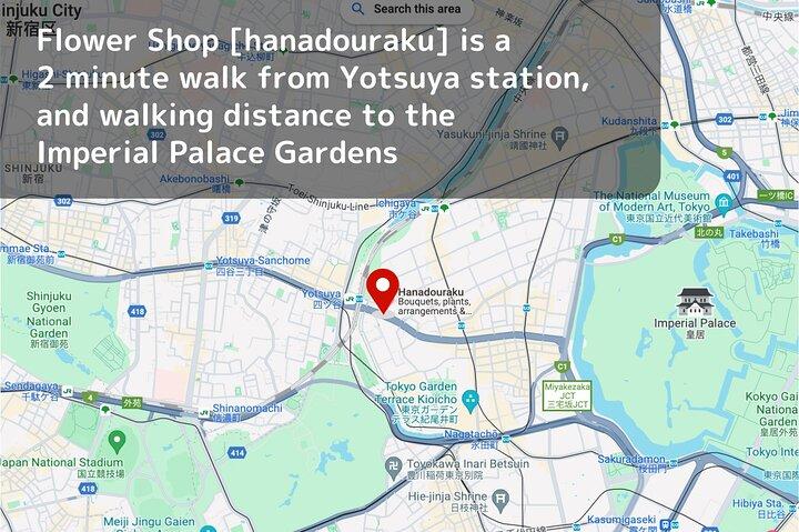 Japanese Fan Painting Workshop ~ in a Tokyo Flower Shop