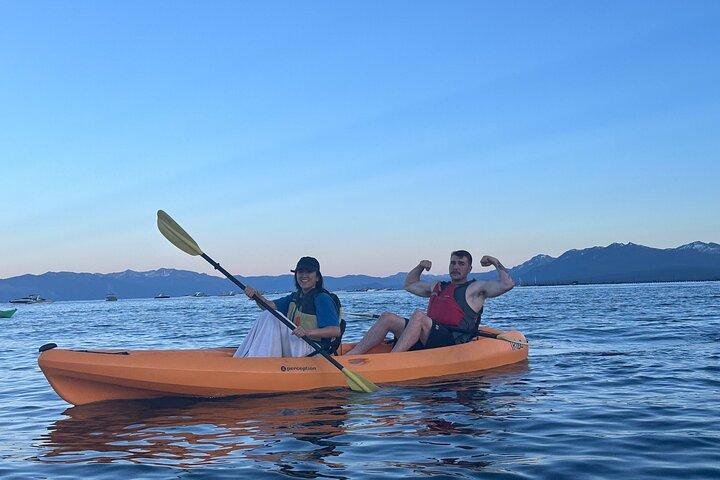 10AM-1PM Tandem Kayak 3 HR Rental South Lake Tahoe for 2 People