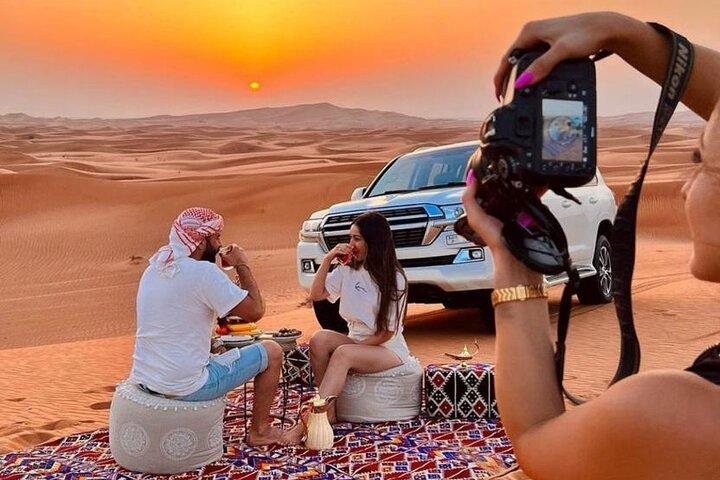 Dubai Evening Desert Safari Tour with Hotel Transfer & Live BBQ