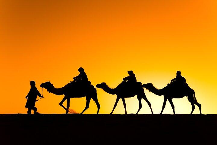 Private Agafay Desert Sunset Camel Trek with Tea & Water