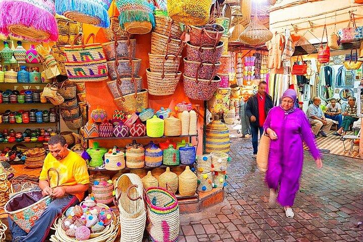 culture tour of Marrakech Jewish quarter Bahia palace, and Kasbah