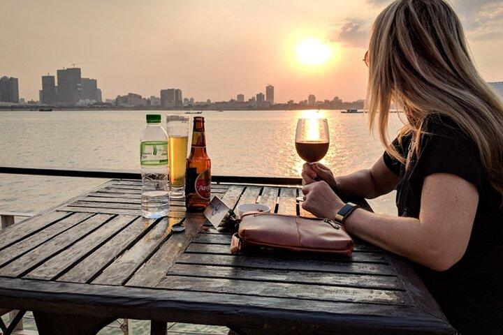 Mekong River in Phnom Penh sunset Cruise