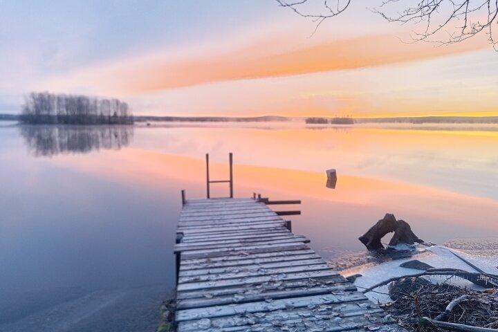 Traditional Finnish Sauna and Ice Swimming in Rovaniemi