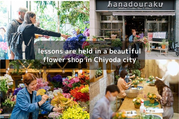 Japanese Fan Painting Workshop ~ in a Tokyo Flower Shop
