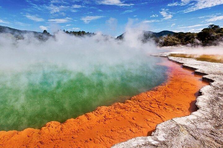 Auckland: WAI O TAPU Rotorua, Polynesian Spa & Blue Springs Tour