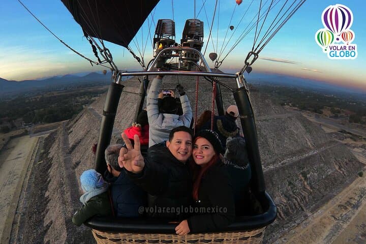 Hot Air Balloon Flight over Teotihuacán