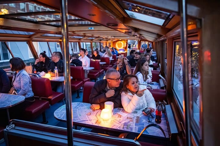 Evening Canal Cruise in Amsterdam with Wine & Cheese Option