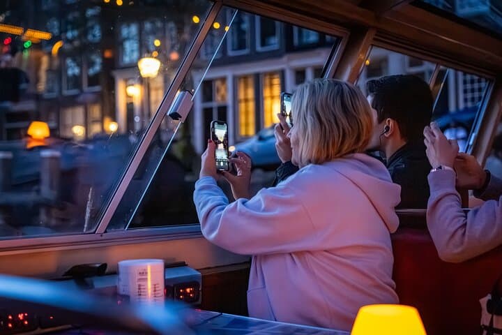 Evening Canal Cruise in Amsterdam with Wine & Cheese Option
