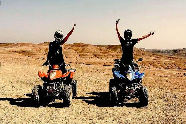 Morning Escapade 1H Quad and 1H Camel Ride in Agafay