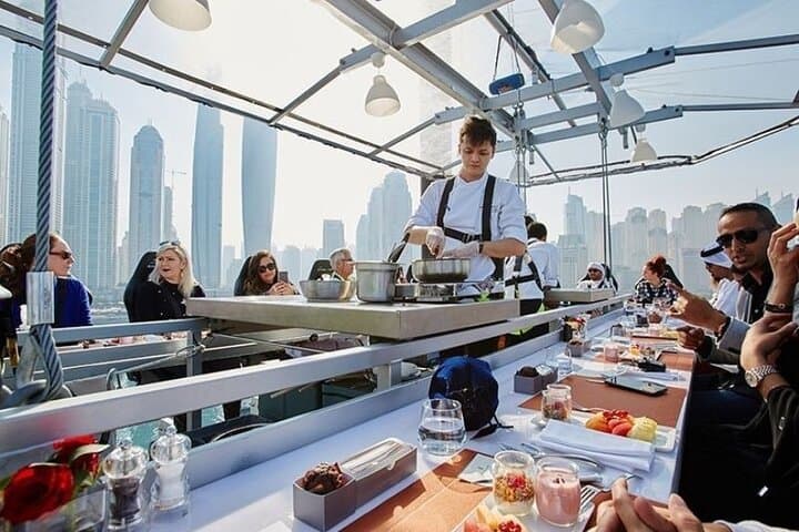 Dinner in the Sky Savor Gourmet Meal with Breathtaking Dubai View