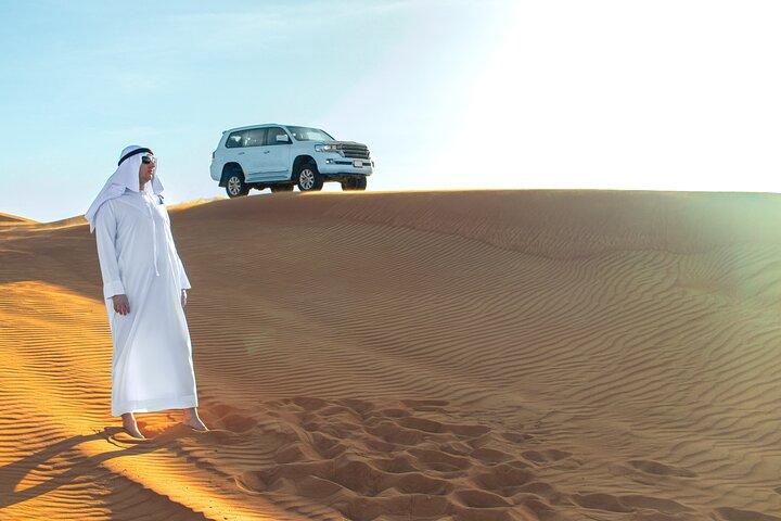 Doha Desert Safari Dune Bashing Camel Ride Sandboarding