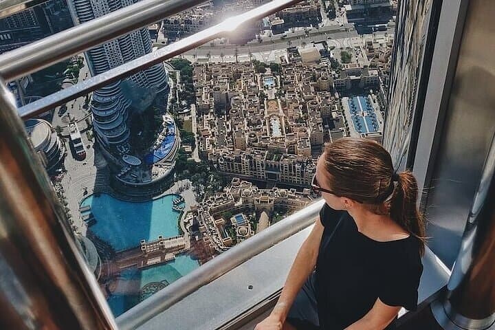 At the top burj khalifa dubai ticket with cafe treat