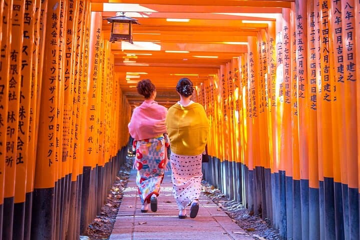 Kyoto Full day Tour Kinkakuji, Kiyomizu-dera and Fushimi Inari