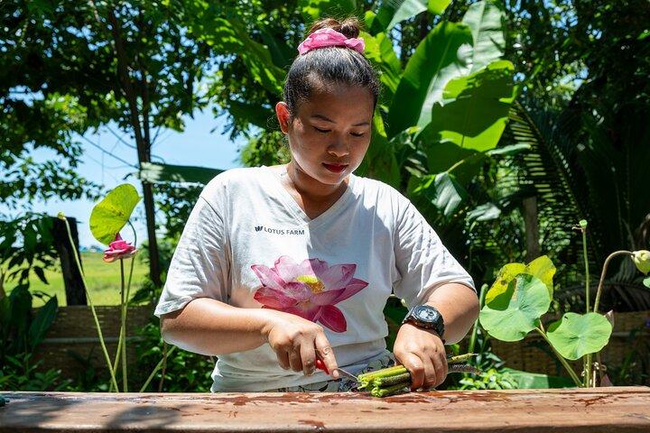Siem Reap: Lotus Silk Farm - Tour, Lake & Artisan immersion