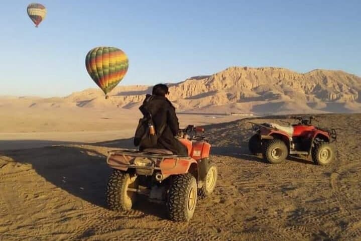 Quad bike safari experience mountains in Luxor