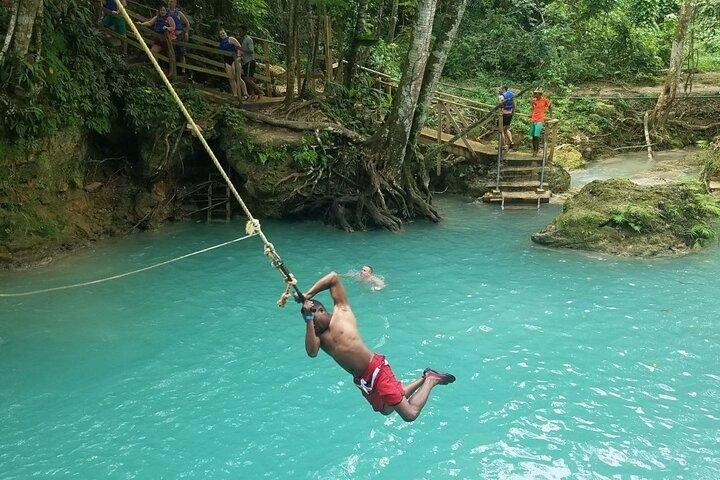 Dunn's River Fall & Blue Hole Combo Tour from Montego Bay Jamaica