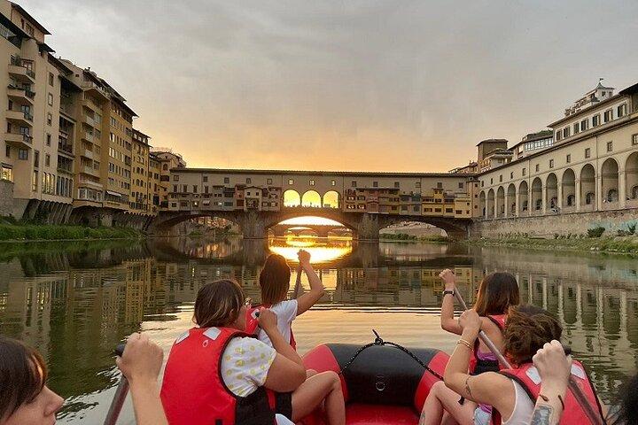 Soft Rafting in Florence under the Pontevecchio Arches