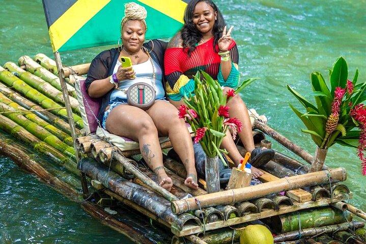 Bamboo Rafting, Dunns River , Zipline And Horseback Ride Combo