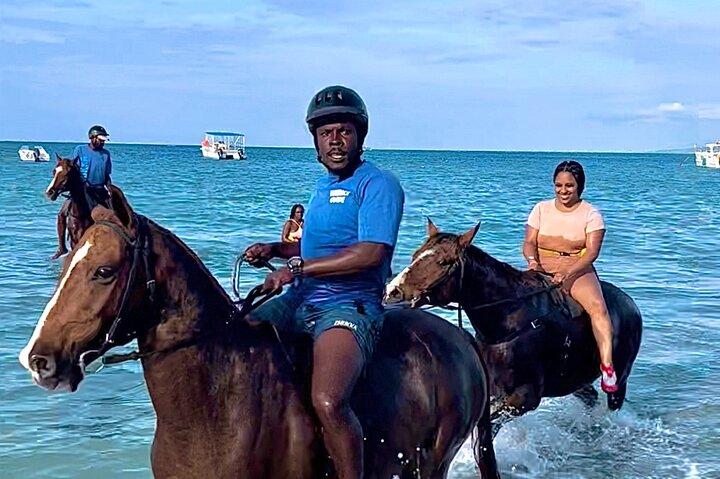 Bamboo Rafting, Dunns River , Zipline And Horseback Ride Combo