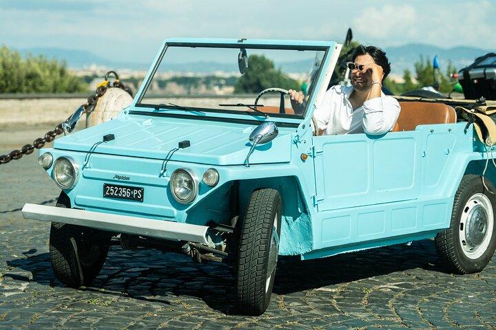 Rome Tour by Classic Fiat 600 Cabriolet with Prosecco