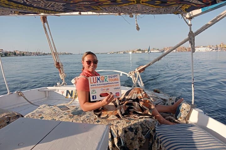Amazing Sunset sailing by Felucca in Luxor -2 Hours (Private)