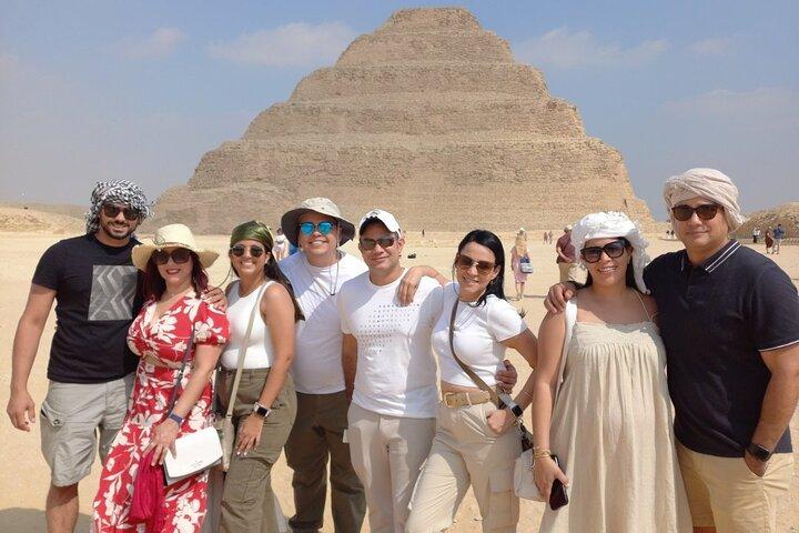 Giza Pyramids Sphinx Sakkara Grand Museum Private Tour