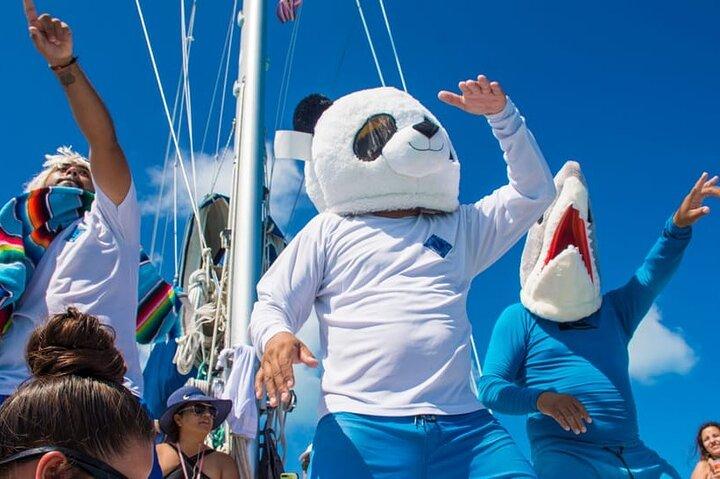 Luxury Catamaran tour to Isla Mujeres with transportation from Playa del Carmen